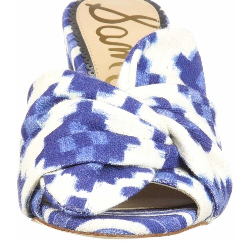 โค๏ธ HP Sam Edelman Aida Multi-color Blue High Heels - Picture 3 of 8